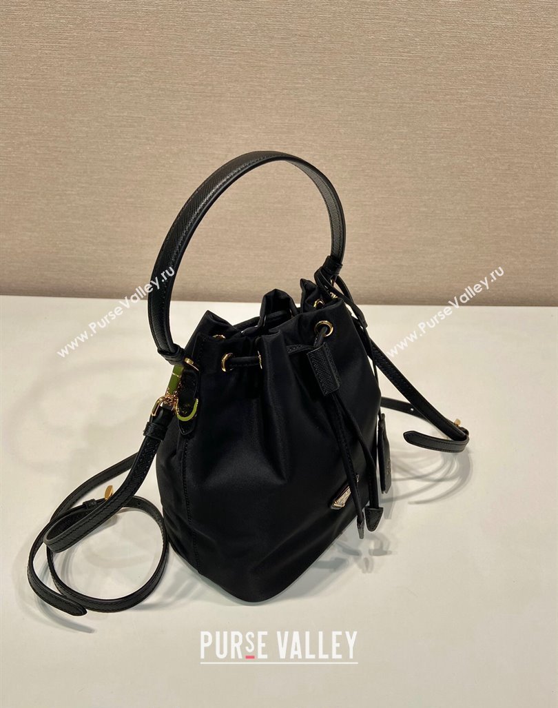 Prada Re-Edition 1978 Re-Nylon Bucket mini-bag 1BE067 Black 2024 0416 (YZ-240416084)
