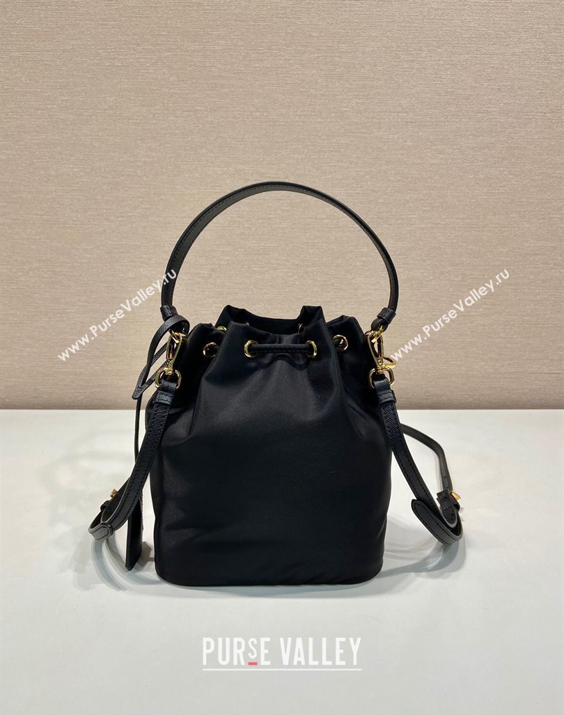 Prada Re-Edition 1978 Re-Nylon Bucket mini-bag 1BE067 Black 2024 0416 (YZ-240416084)