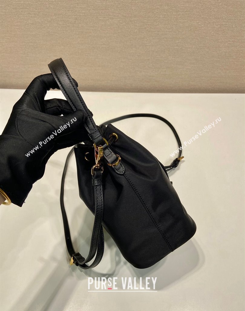 Prada Re-Edition 1978 Re-Nylon Bucket mini-bag 1BE067 Black 2024 0416 (YZ-240416084)