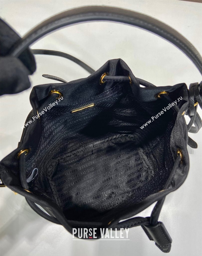 Prada Re-Edition 1978 Re-Nylon Bucket mini-bag 1BE067 Black 2024 0416 (YZ-240416084)