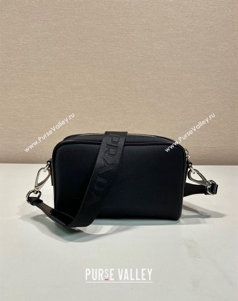Prada Re-Nylon and brushed leather shoulder bag 2VH172 Black 2025 (YZ-251121152)