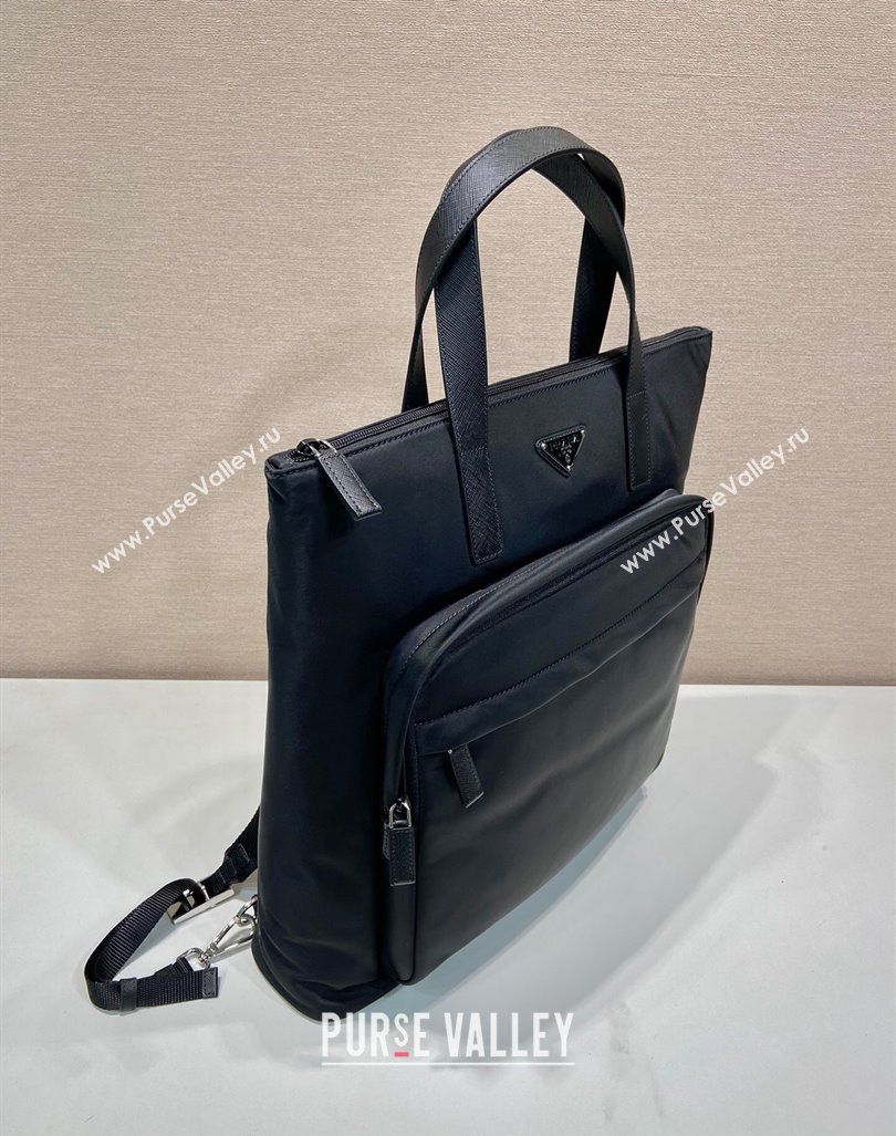 Prada Mens Nylon Bakcpacks Bag Black 2024 2VG098 (YZ-240416086)