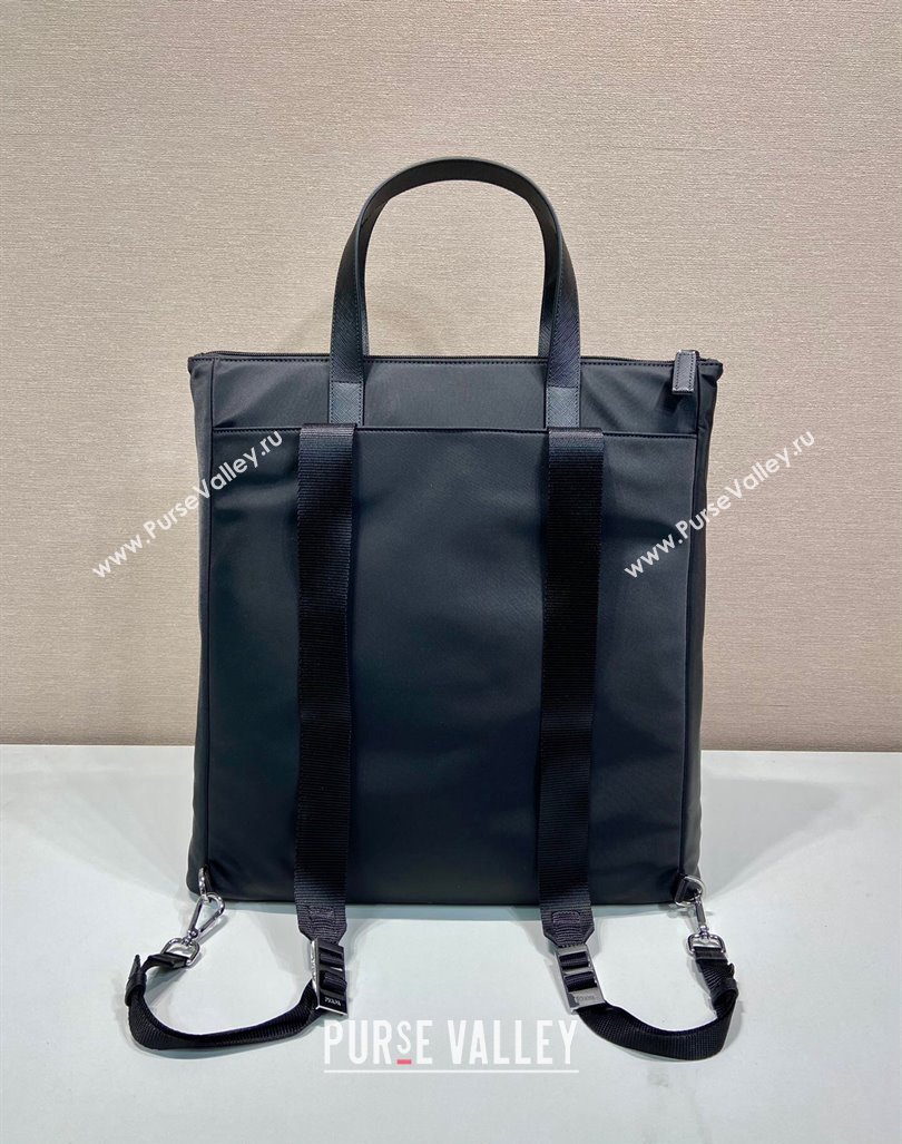 Prada Mens Nylon Bakcpacks Bag Black 2024 2VG098 (YZ-240416086)