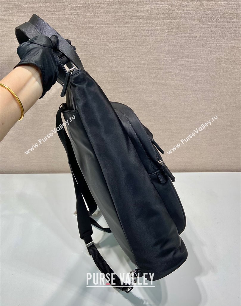 Prada Mens Nylon Bakcpacks Bag Black 2024 2VG098 (YZ-240416086)