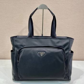Prada Mens Nylon Top Handle bag 2VG097 Black 2024 (YZ-240416087)