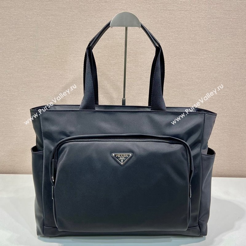 Prada Mens Nylon Top Handle bag 2VG097 Black 2024 (YZ-240416087)