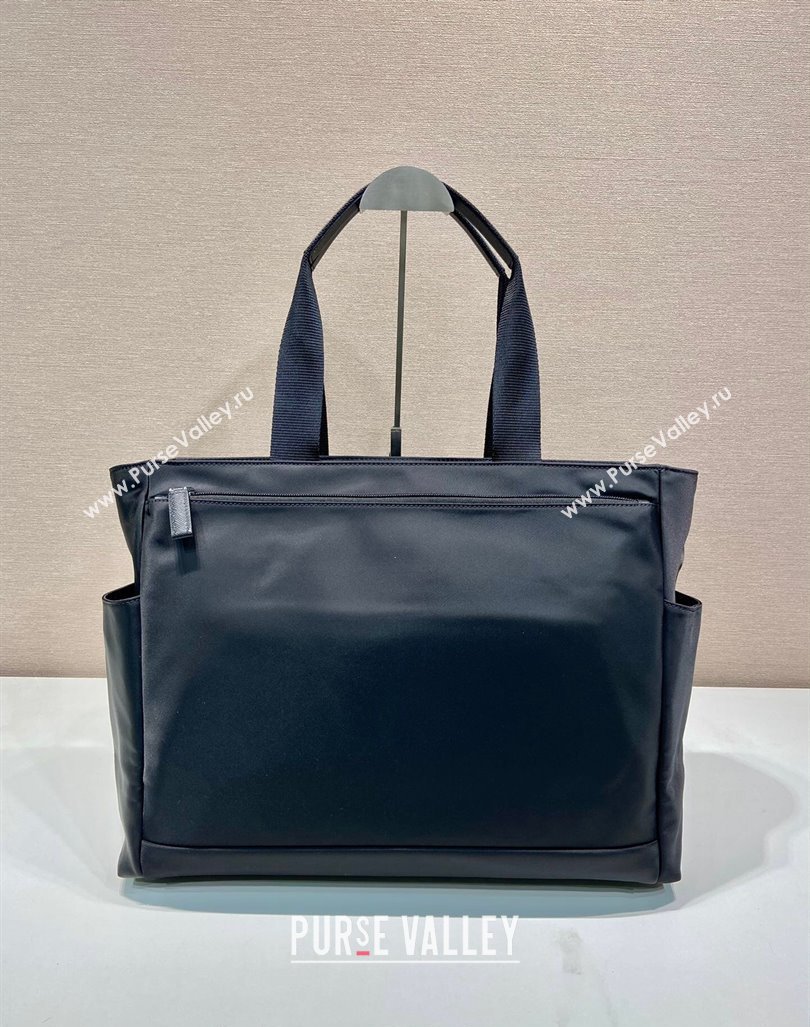 Prada Mens Nylon Top Handle bag 2VG097 Black 2024 (YZ-240416087)