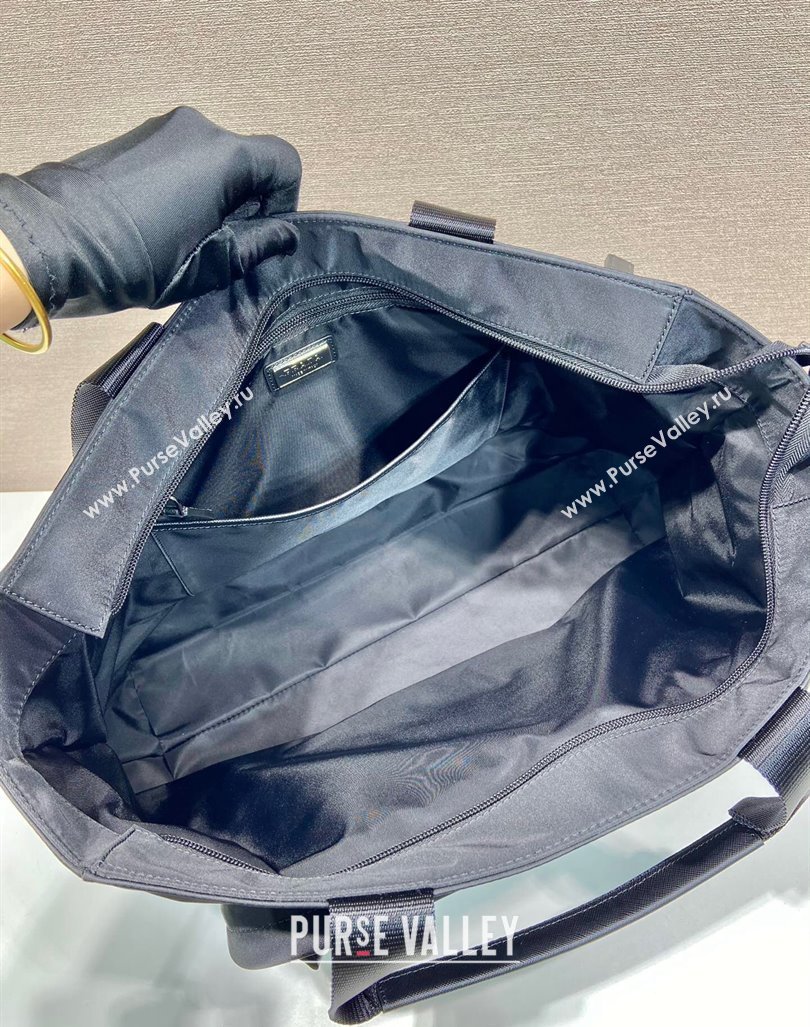 Prada Mens Nylon Top Handle bag 2VG097 Black 2024 (YZ-240416087)