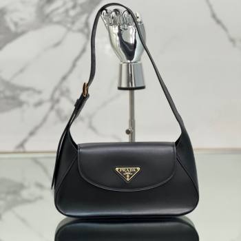 Prada Small leather shoulder bag 1BD358 Black 2024 (YZ-240416093)