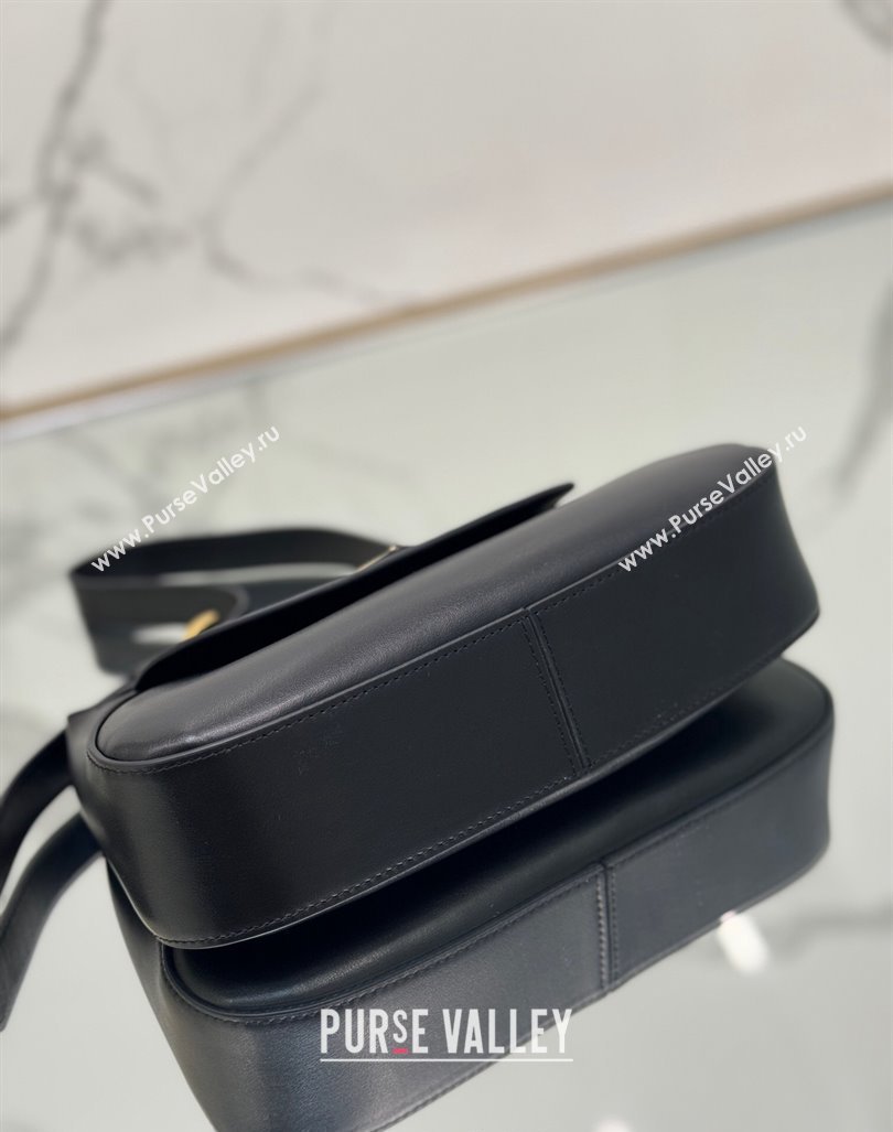 Prada Small leather shoulder bag 1BD358 Black 2024 (YZ-240416093)