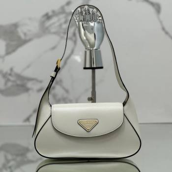 Prada Small leather shoulder bag 1BD358 White 2024 (YZ-240416094)