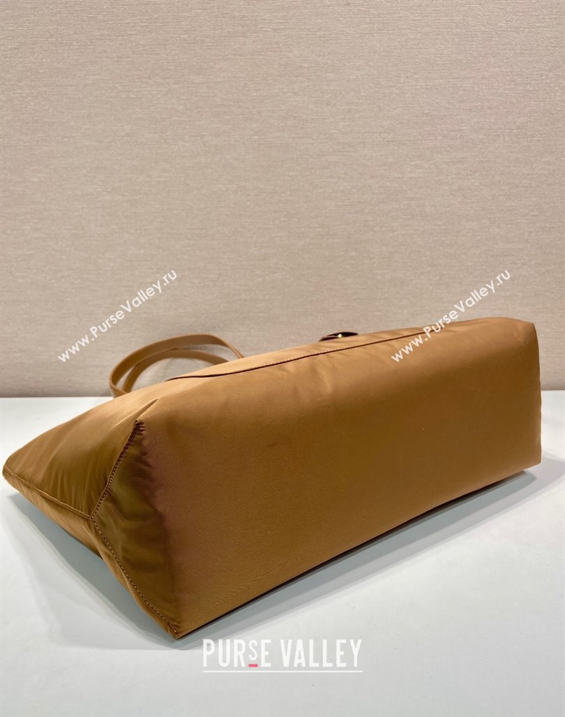 Prada Re-Edition 1978 large Re-Nylon and Saffiano leather tote bag 1BG527 Cork Beige 2024 (YZ-240416031)