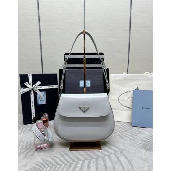 Prada Cleo Brushed Leather Shoulder Bag 1BD303 Light Grey 2024 0416 (YZ-240416112)