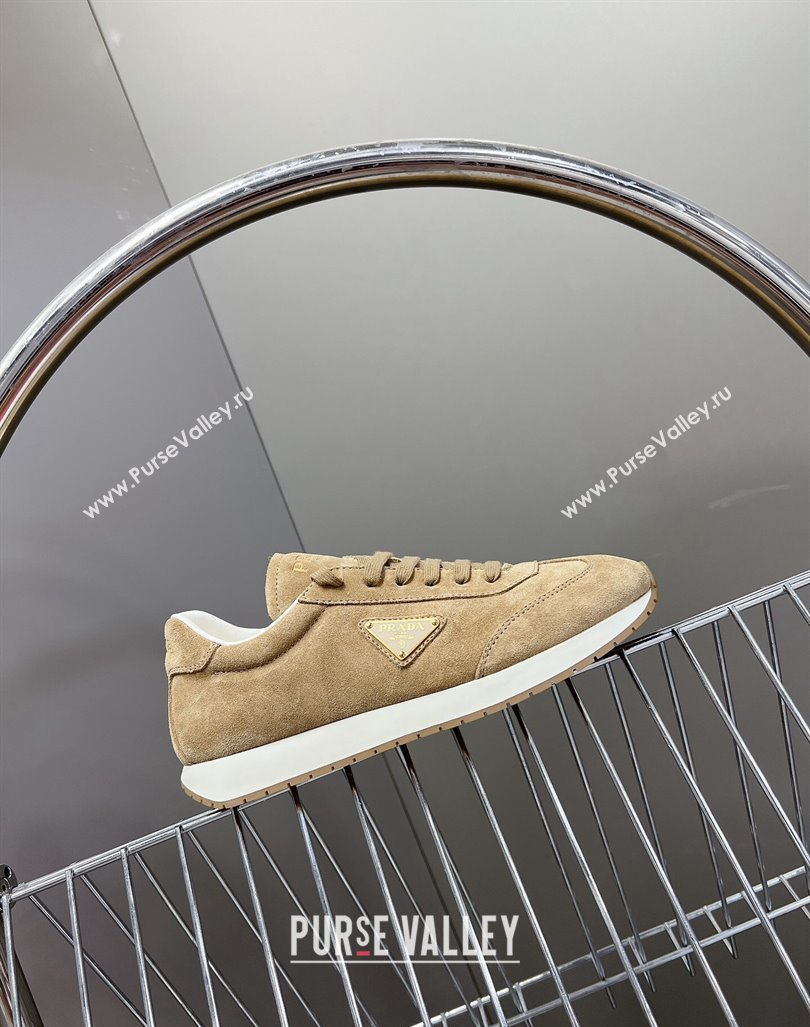 Prada Mens Rank Suede Sneakers Beige 2024 0430 (MD-240430066)