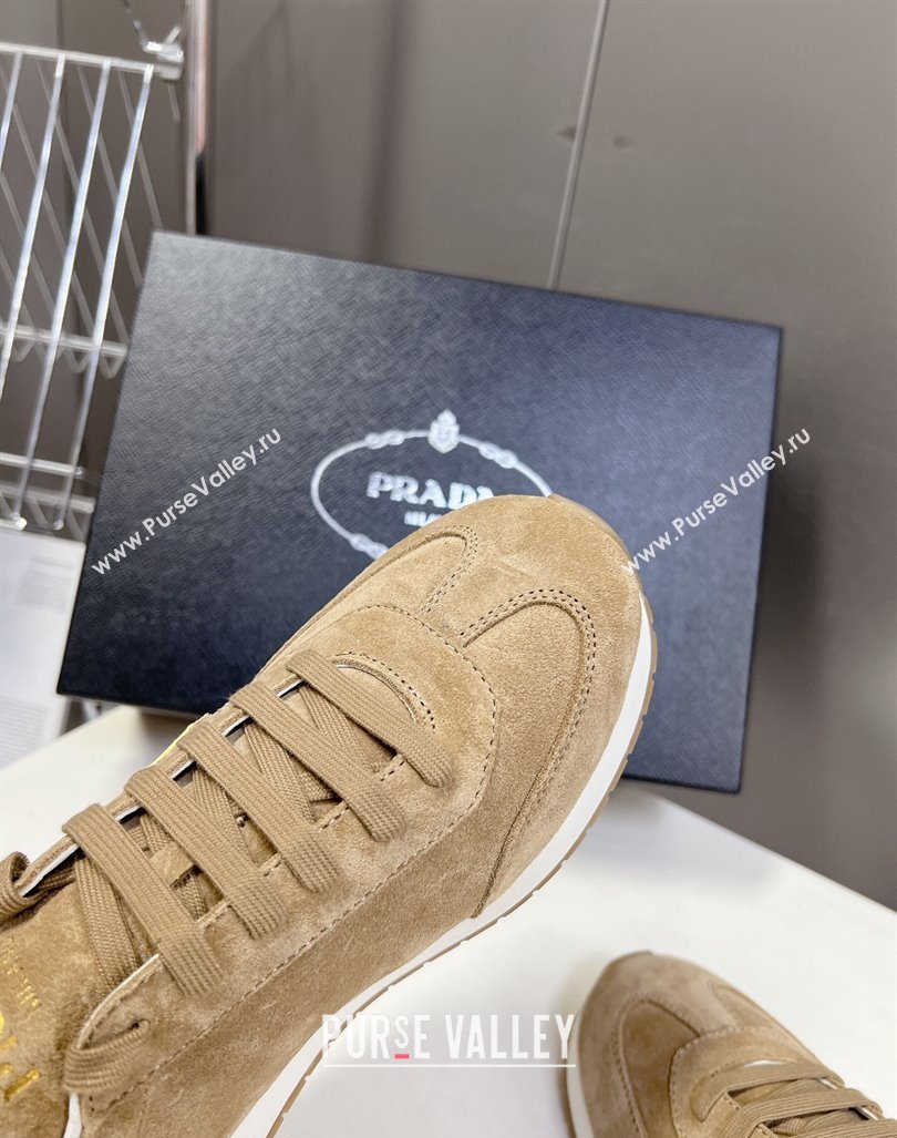 Prada Mens Rank Suede Sneakers Beige 2024 0430 (MD-240430066)