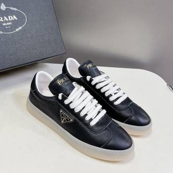 Prada Downtown Nappa Leather Sneakers Black 2024 0430 (MD-240430072)