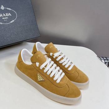 Prada Downtown Suede Sneakers Yellow 2024 0430 (MD-240430074)