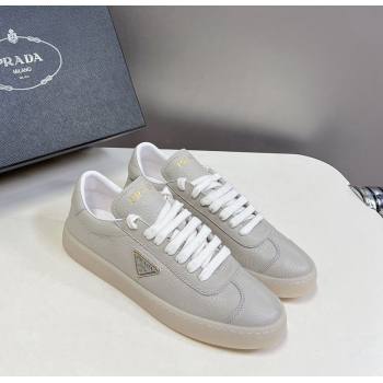 Prada Downtown Nappa Leather Sneakers Grey 2024 0430 (MD-240430076)