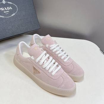 Prada Downtown Suede Sneakers Pink 2024 0430 (MD-240430077)