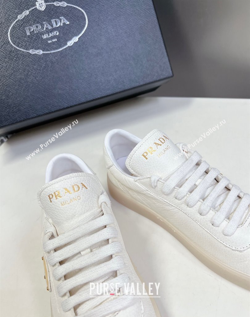 Prada Downtown Nappa Leather Sneakers White 2024 0430 (MD-240430078)