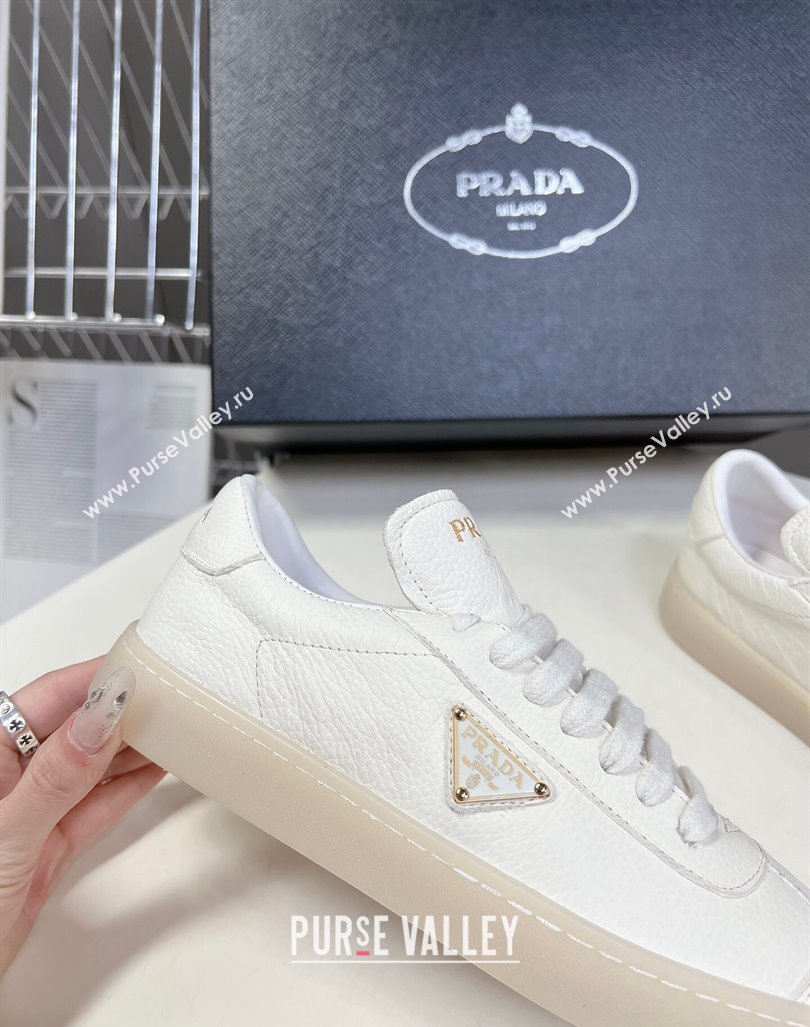 Prada Downtown Nappa Leather Sneakers White 2024 0430 (MD-240430078)