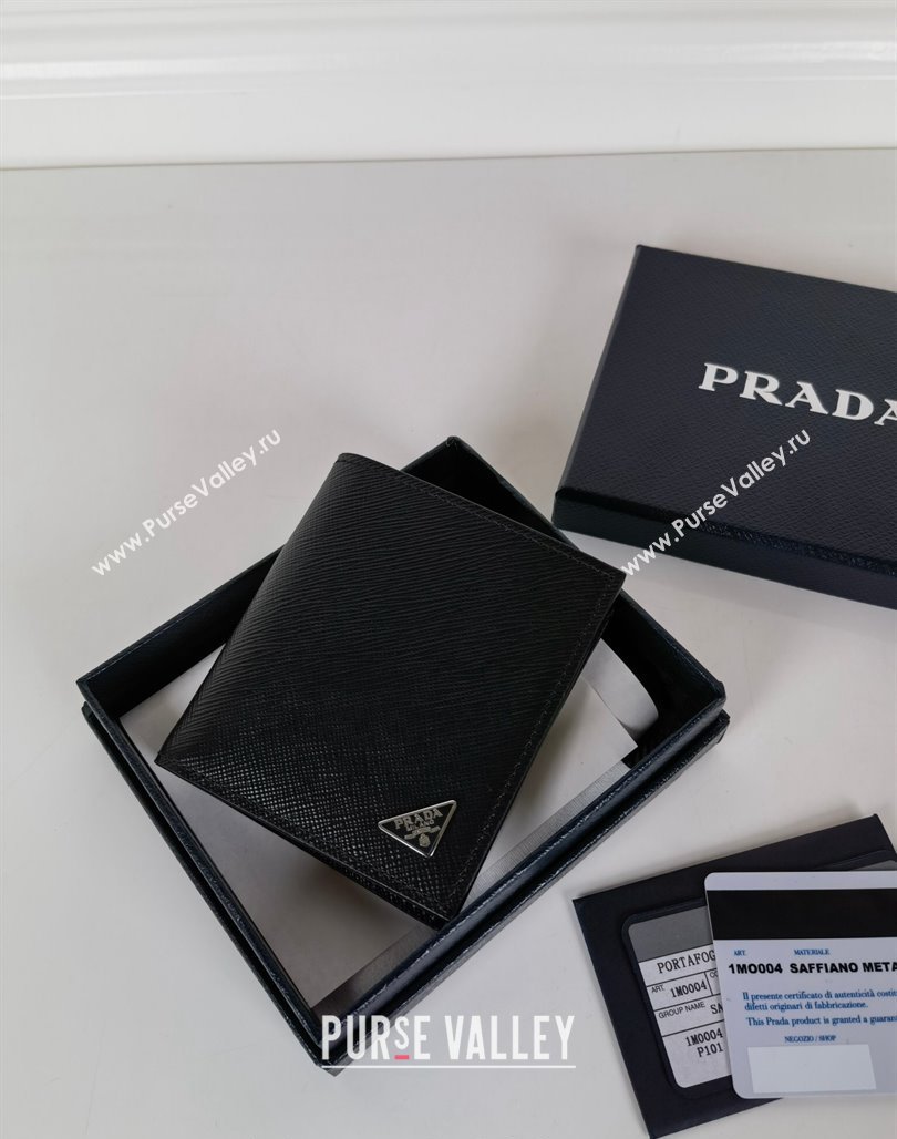 Prada Saffiano leather wallet Black 2024 2MO004 (YZ-240524080)