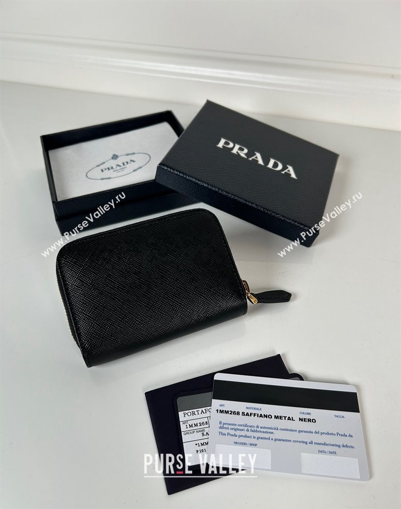 Prada Saffiano leather Wallet Black1 2024 1MM268 (YZ-240524081)