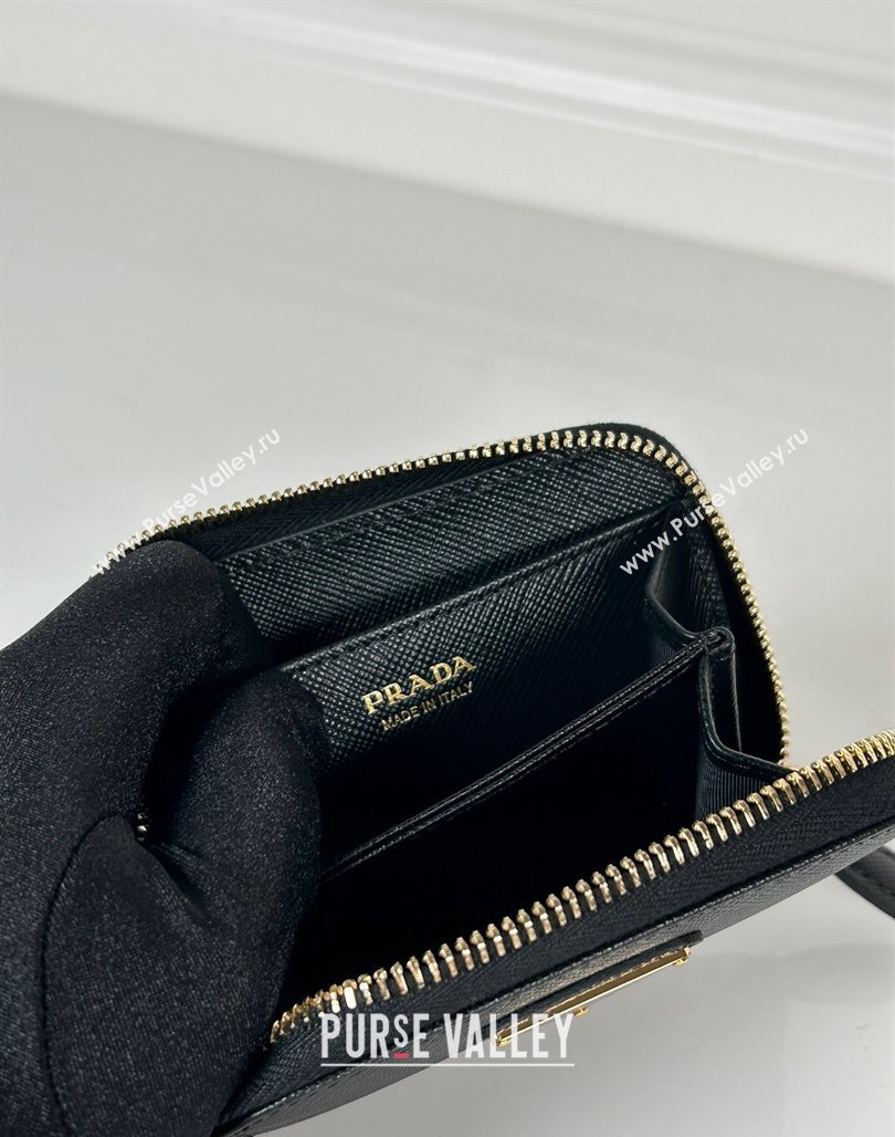 Prada Saffiano leather Wallet Black1 2024 1MM268 (YZ-240524081)