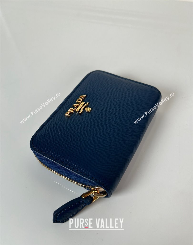 Prada Saffiano leather Wallet Blue 2024 1MM268 (YZ-240524082)