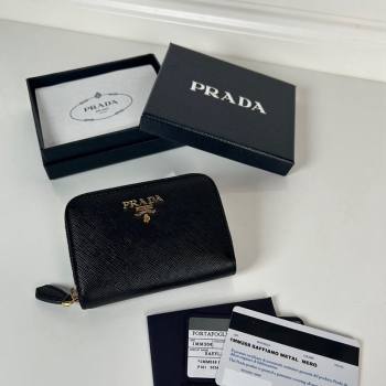 Prada Saffiano leather Wallet Black2 2024 1MM268 (YZ-240524083)