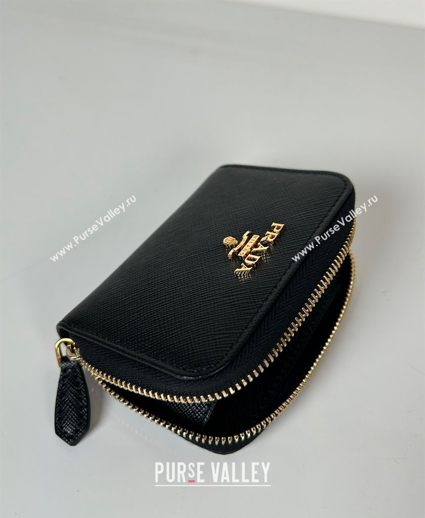 Prada Saffiano leather Wallet Black2 2024 1MM268 (YZ-240524083)