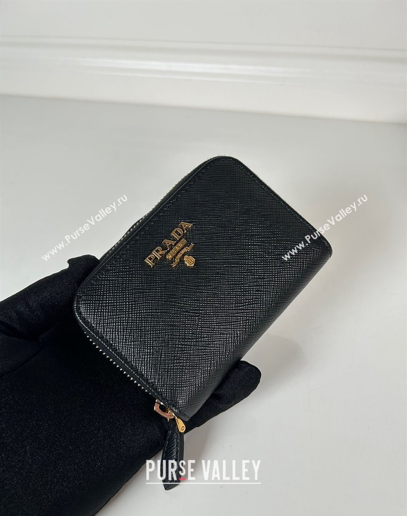 Prada Saffiano leather Wallet Black2 2024 1MM268 (YZ-240524083)