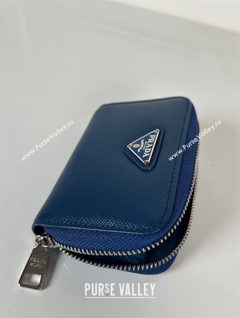 Prada Saffiano leather Wallet Blue 2024 2MM003 (YZ-240524084)