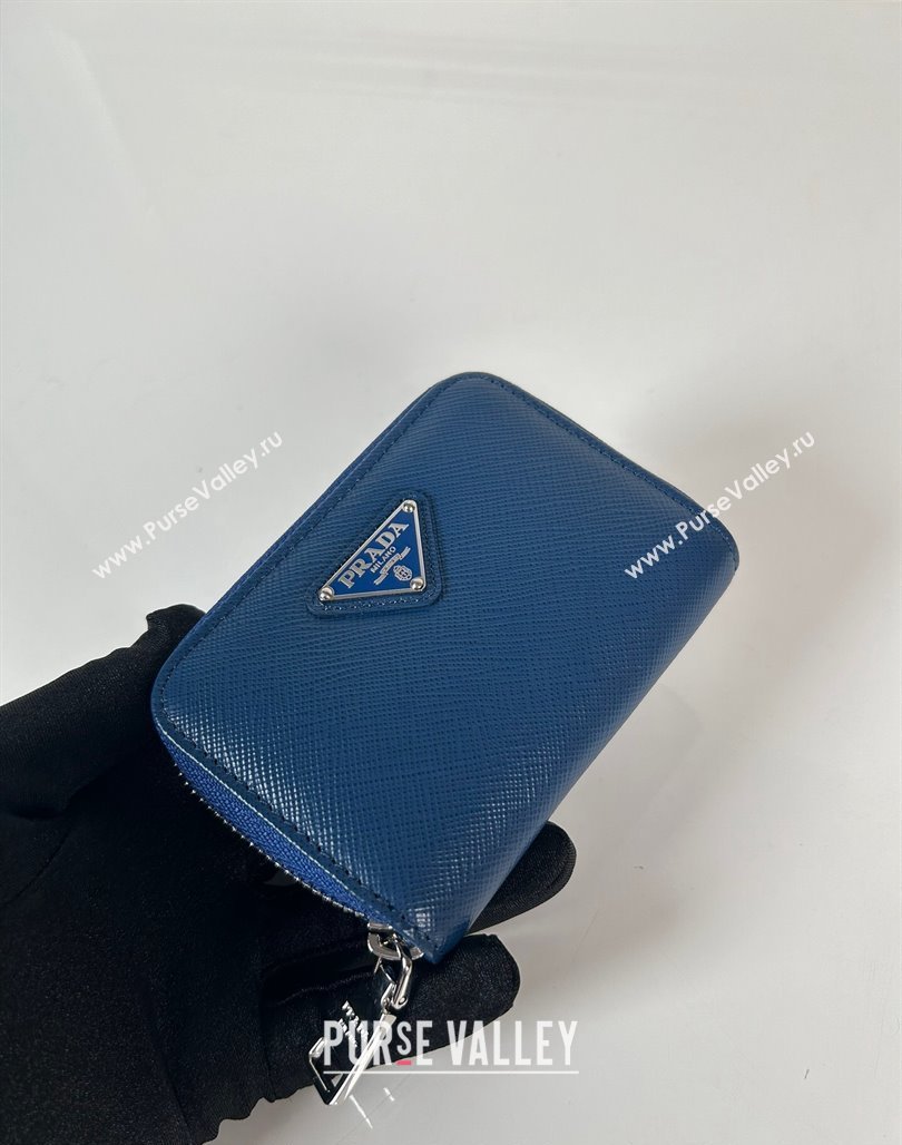 Prada Saffiano leather Wallet Blue 2024 2MM003 (YZ-240524084)