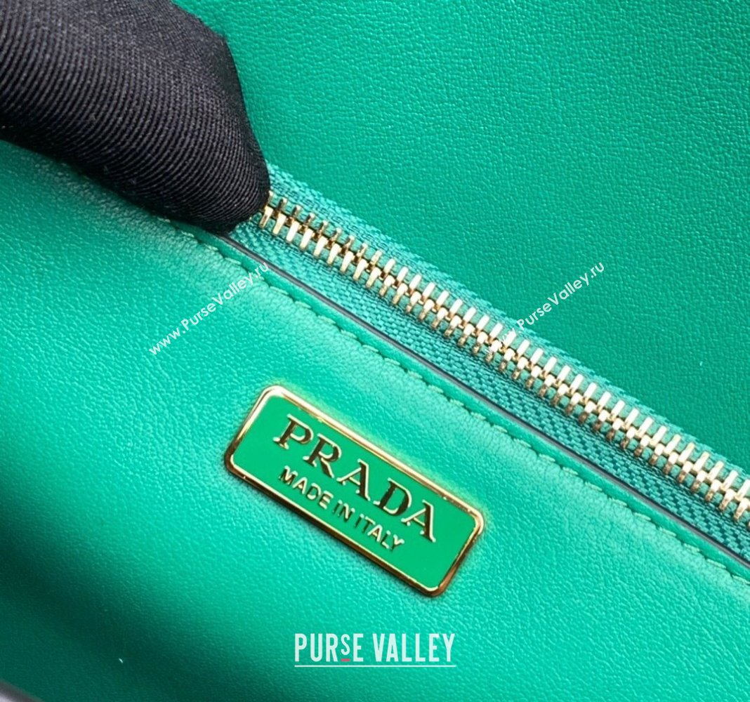 Prada Saffiano Leather Shoulder Bag 1BD318 Green 2024 (YZ-2405241110)