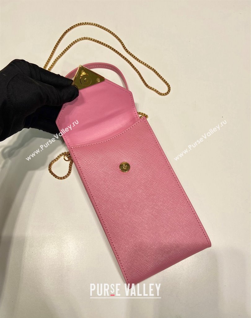 Prada Saffiano leather mini-bag 1BP050 Pink 2023 (YZ-2405241113)