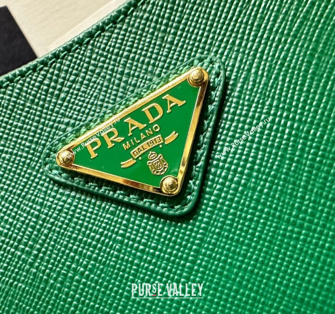 Prada Re-Edition Saffiano leather mini bag Green 2024 1BC204 (YZ-2405241114)