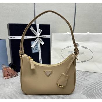 Prada Re-Edition Saffiano leather mini bag Beige 2024 1BC204 (YZ-2405241120)