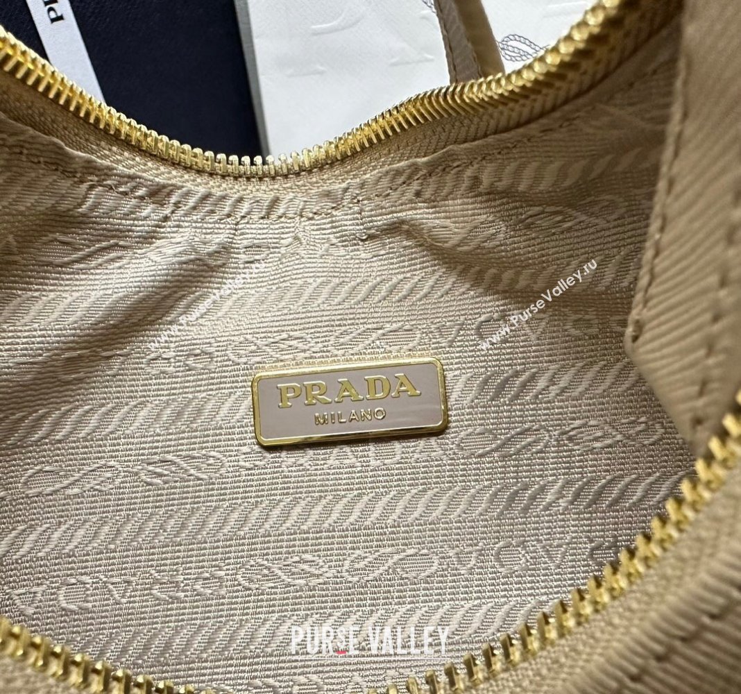 Prada Re-Edition Saffiano leather mini bag Beige 2024 1BC204 (YZ-2405241120)