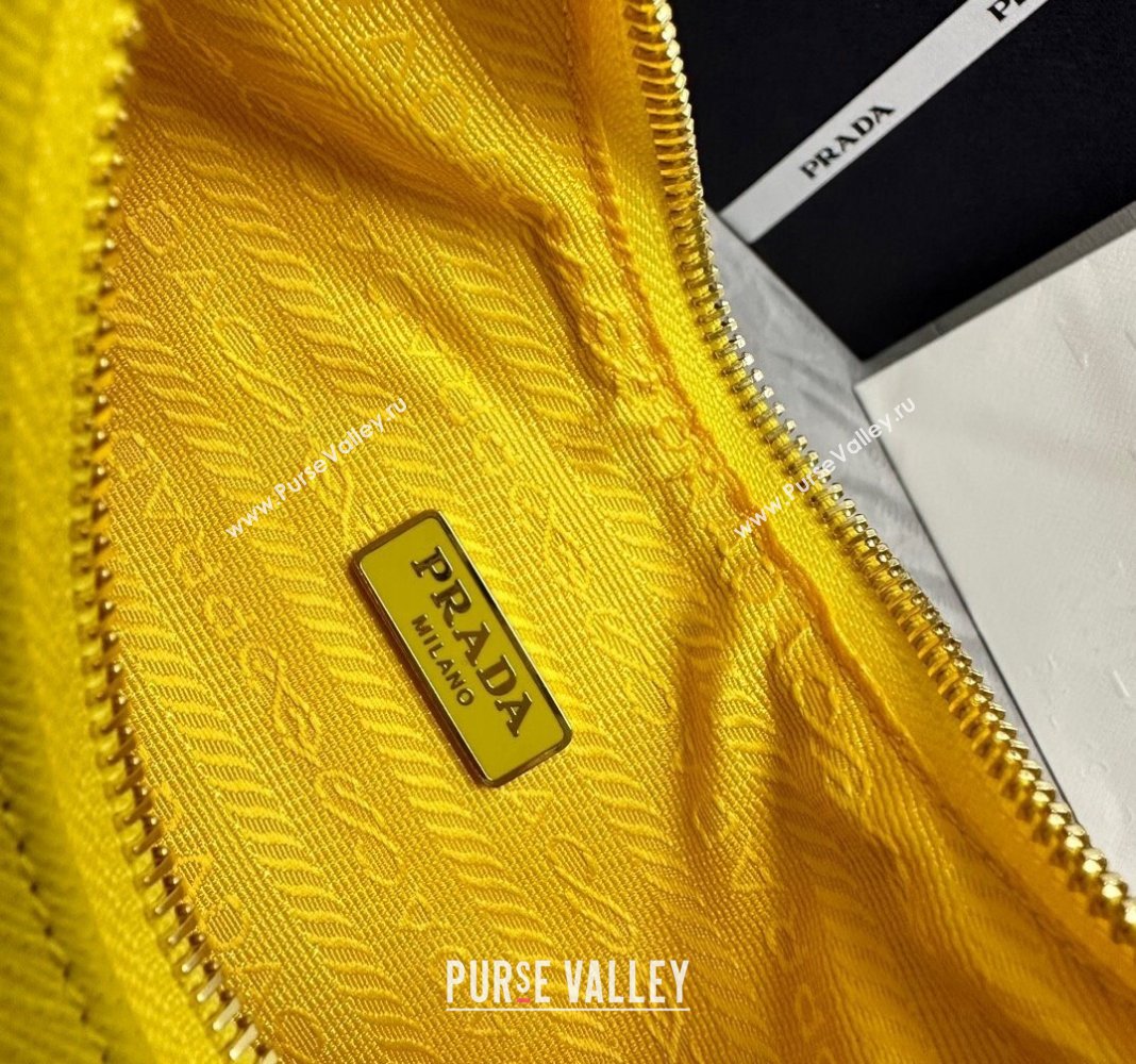 Prada Re-Edition Saffiano leather mini bag Yellow 2024 1BC204 (YZ-2405241122)