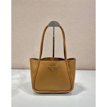 Prada Grained Leather Tote bag 1BG539 Brown 2024 (YZ-2405241123)