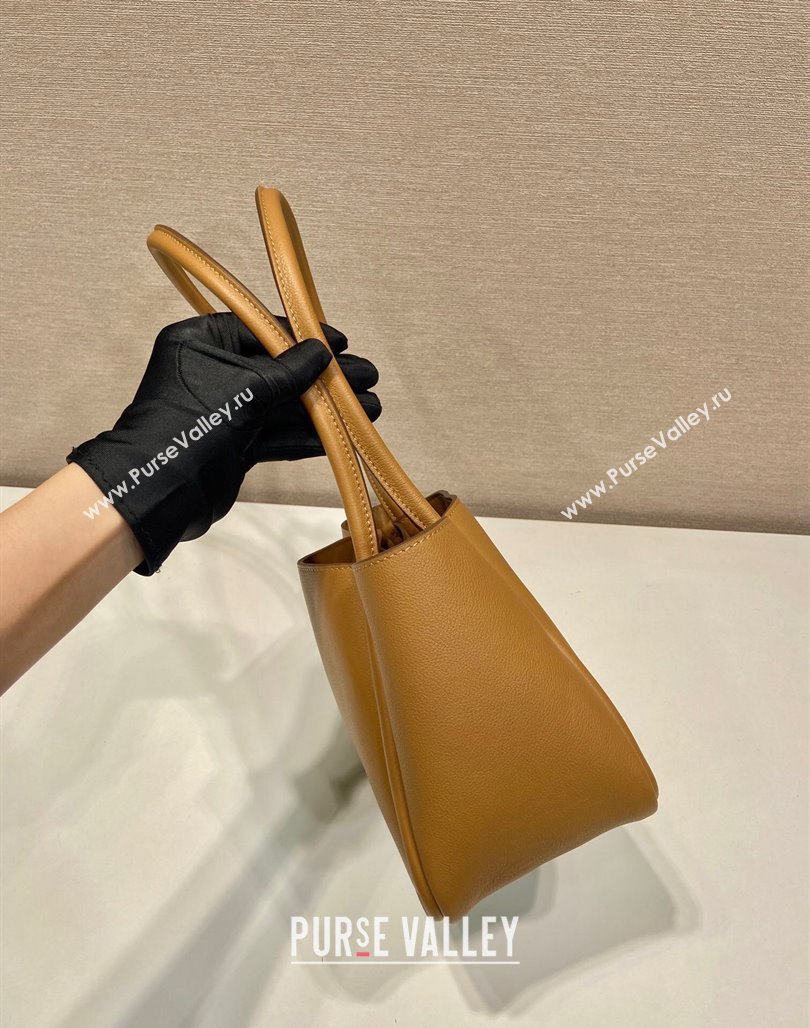 Prada Grained Leather Tote bag 1BG539 Brown 2024 (YZ-2405241123)