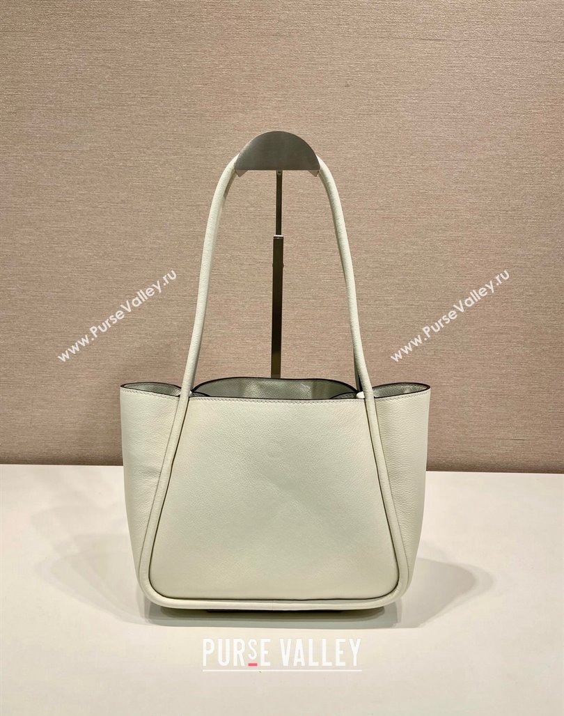 Prada Grained Leather Tote bag 1BG539 White 2024 (YZ-2405241124)