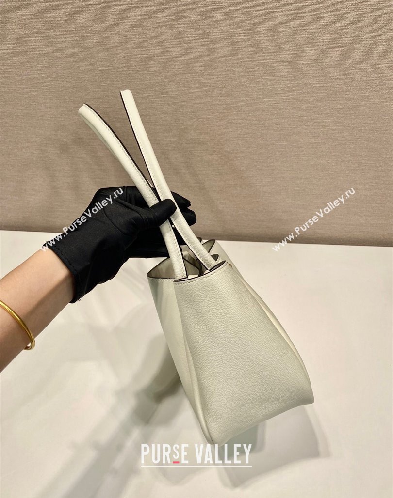 Prada Grained Leather Tote bag 1BG539 White 2024 (YZ-2405241124)