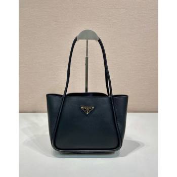 Prada Grained Leather Tote bag 1BG539 Black 2024 (YZ-2405241125)