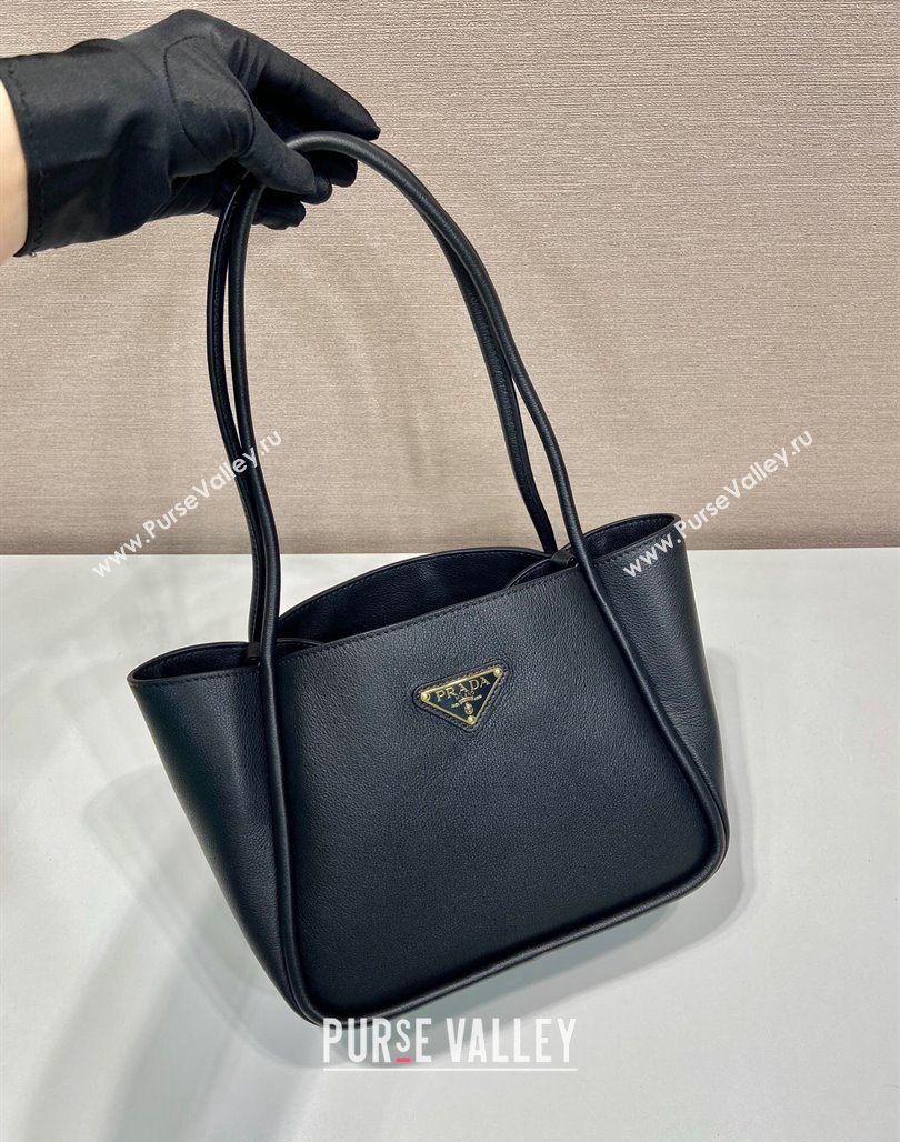 Prada Grained Leather Tote bag 1BG539 Black 2024 (YZ-2405241125)