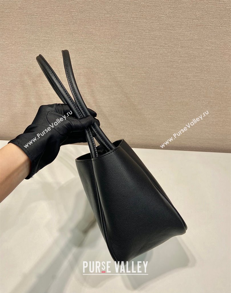 Prada Grained Leather Tote bag 1BG539 Black 2024 (YZ-2405241125)