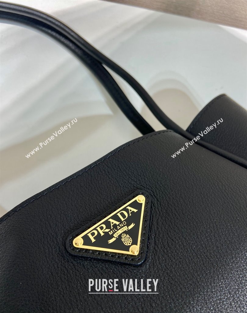 Prada Grained Leather Tote bag 1BG539 Black 2024 (YZ-2405241125)