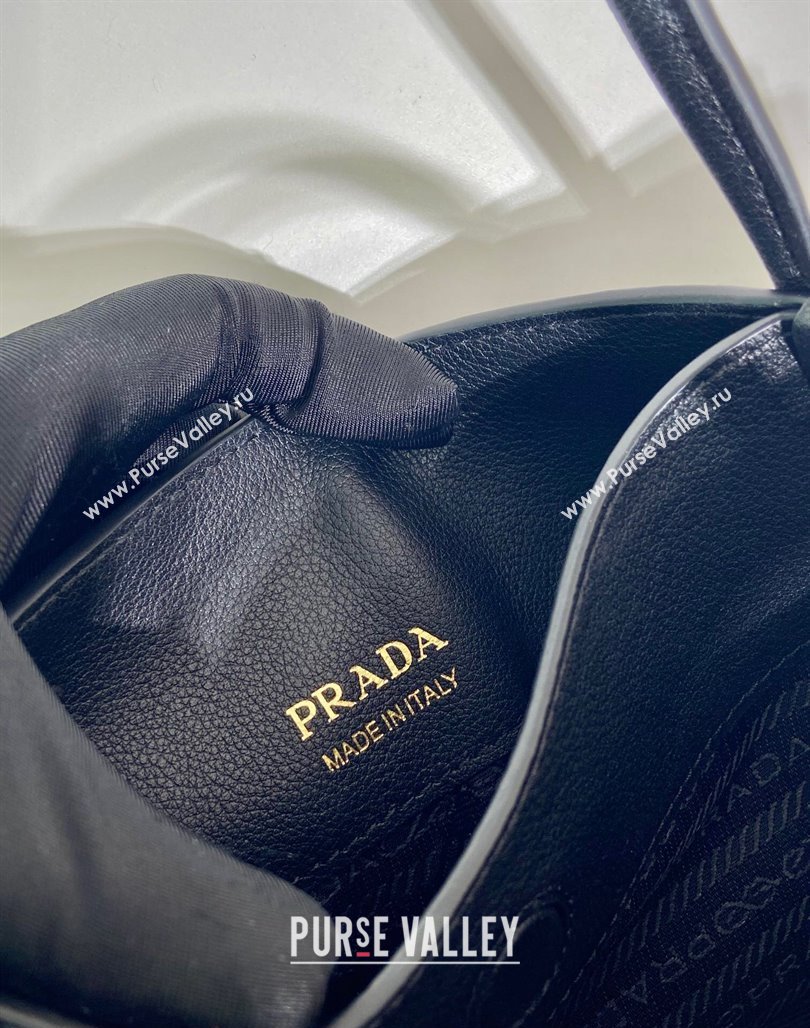 Prada Grained Leather Tote bag 1BG539 Black 2024 (YZ-2405241125)