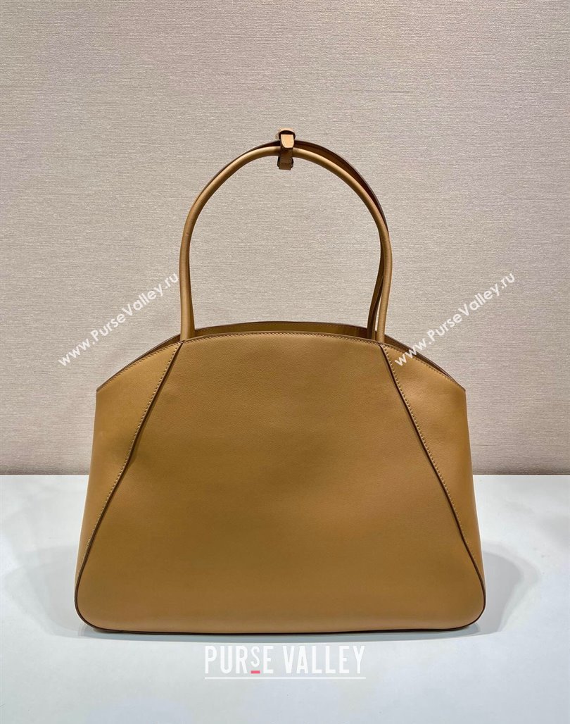 Prada Large Leather Tote bag Brown 2024 1BG510 (YZ-240524001)